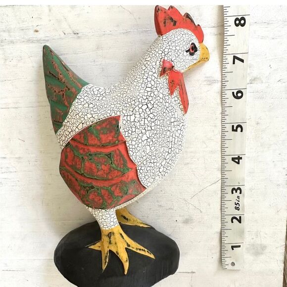 Hand painted rooster  - Picture 4 of 11